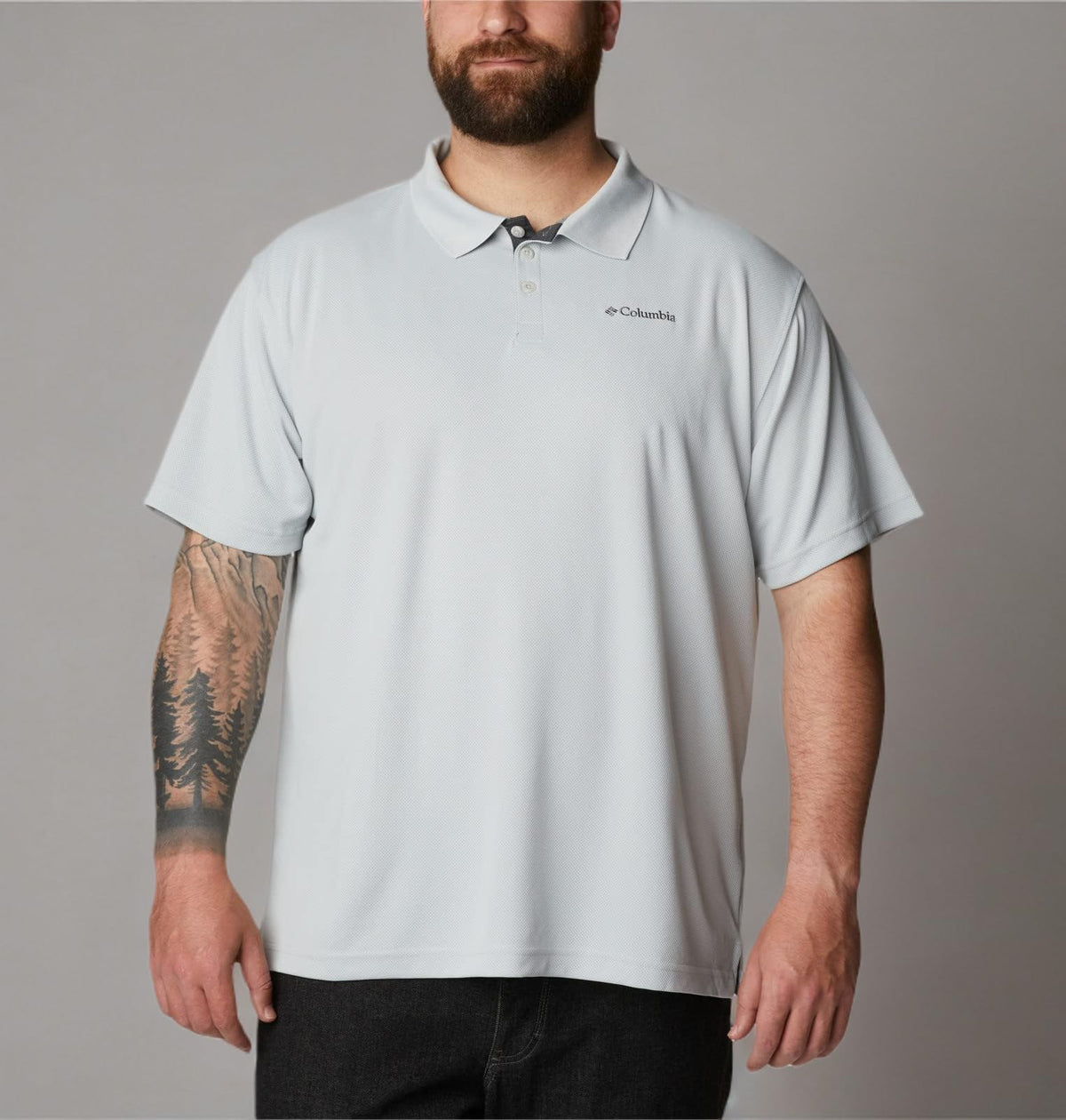 Columbia Mens Utilizer Polo 2X Tall Cool Grey