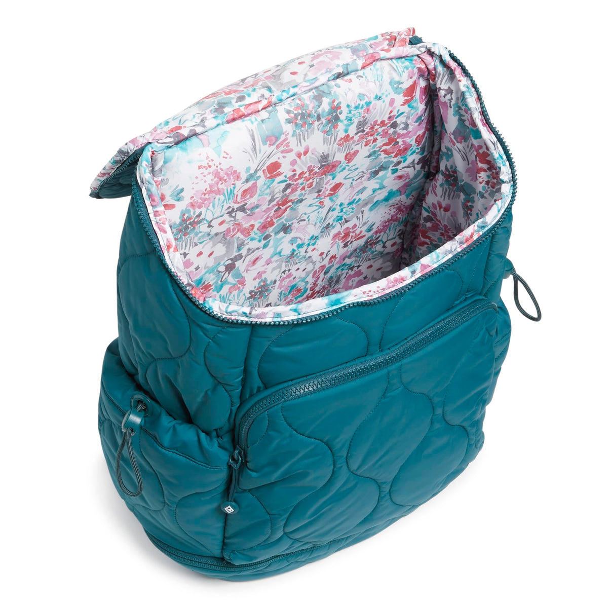 Vera Bradley Women's Featherweight Commuter Backpack Travel Bag, Peacock Feather, One Size