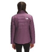 THE NORTH FACE Girl's Reversible Mossbud Swirl Jacket (Little Kids/Big Kids) Pikes Purple XL (18 Big Kids)