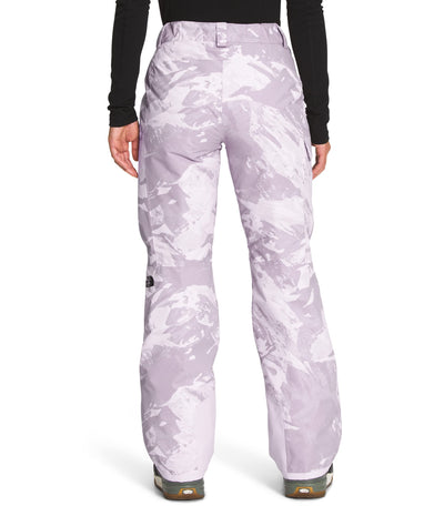 THE NORTH FACE Women's Freedom Insulated Pant (Standard and Plus Size), Lavender Fog Tonal Mountainscape Print, 2X Plus Regular