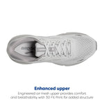 Brooks Women's Ghost 15 Neutral Running Shoe - Oyster/Alloy/White - 12 Wide