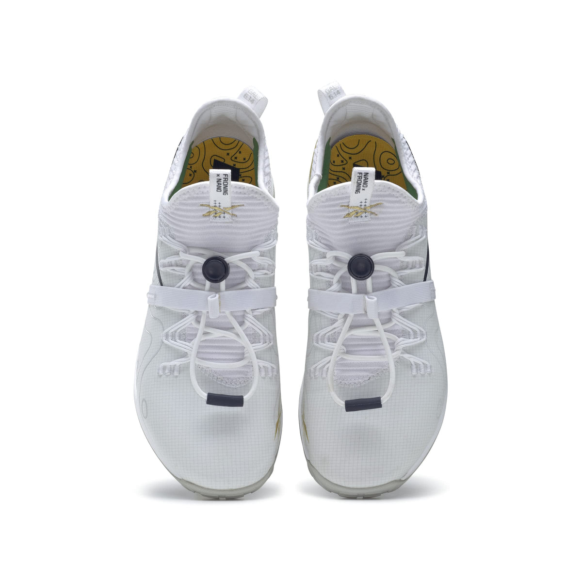 Reebok Men's Nano X1 FTWR White/Vector Navy/Gold Met 12 D