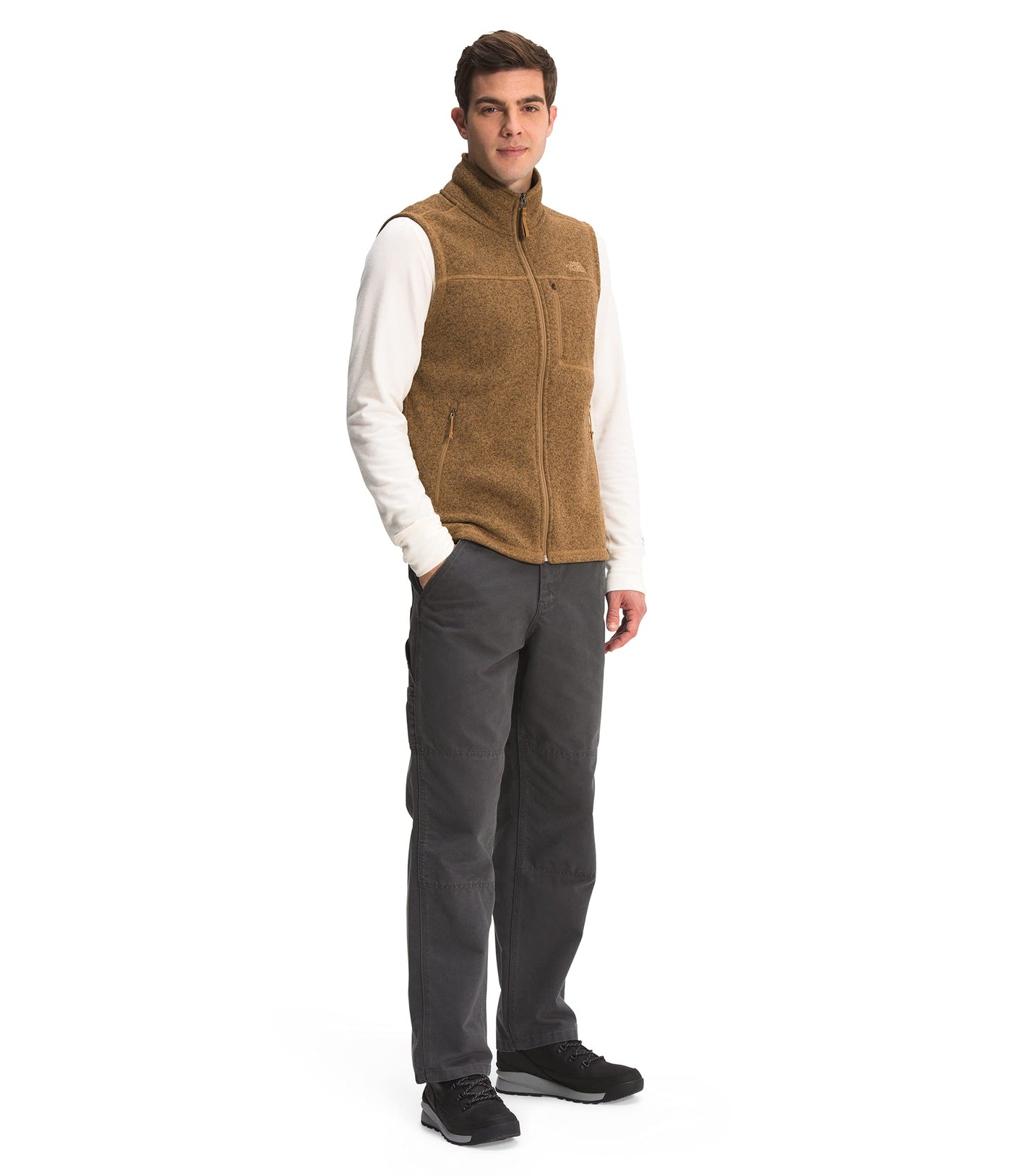 THE NORTH FACE Gordon Lyons Classic Vest Utility Brown Dark Heather MD