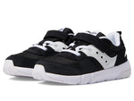 Saucony Jazz Lite 2.0 LX Sneaker, Black/White, 8 Wide US Unisex Little_Kid
