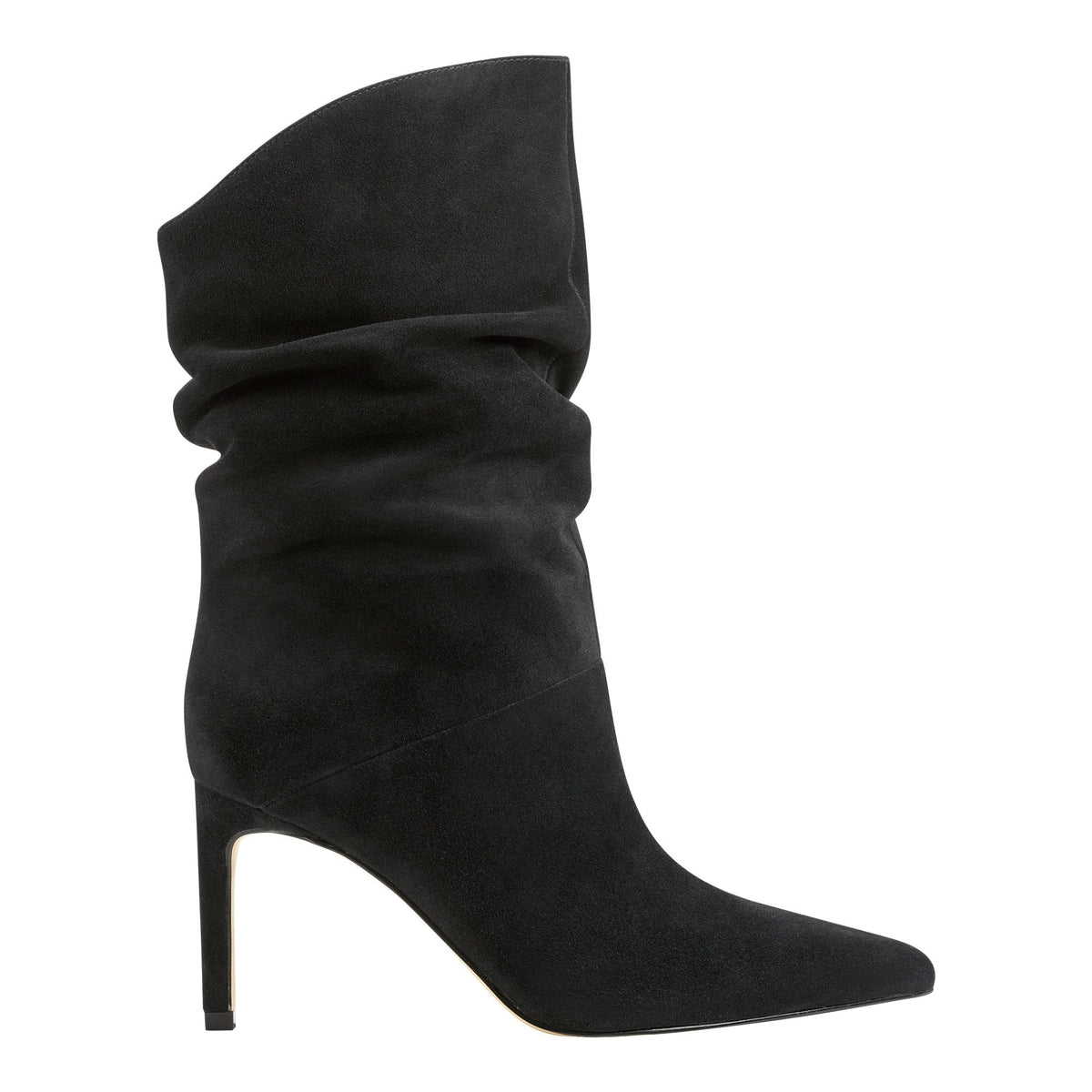 Marc Fisher LTD Women's Angi Ankle Boot, Black Suede, 8
