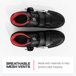 Peloton Cycling Shoes for Peloton Bike and Bike+ with Delta-Compatible Bike Cleats 15 Women/13 Men Black, Red