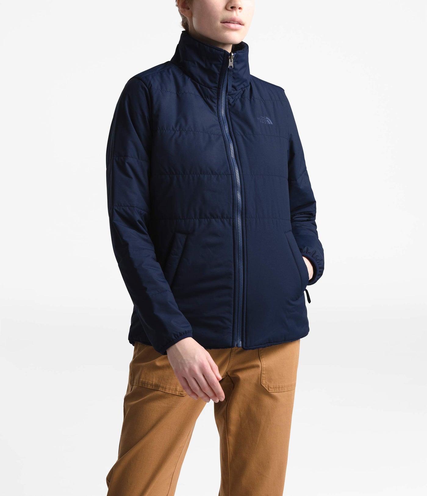 THE NORTH FACE Women's Merriewood Reversible Jacket Small Montague Blue