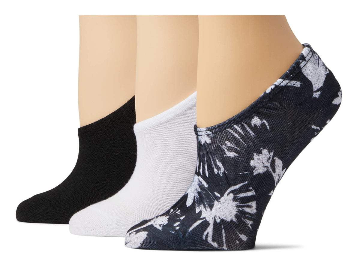 Converse 3-Pair Pack Made for Chucks - Tossed Flowers Black Assorted 4-10 Women's Shoe