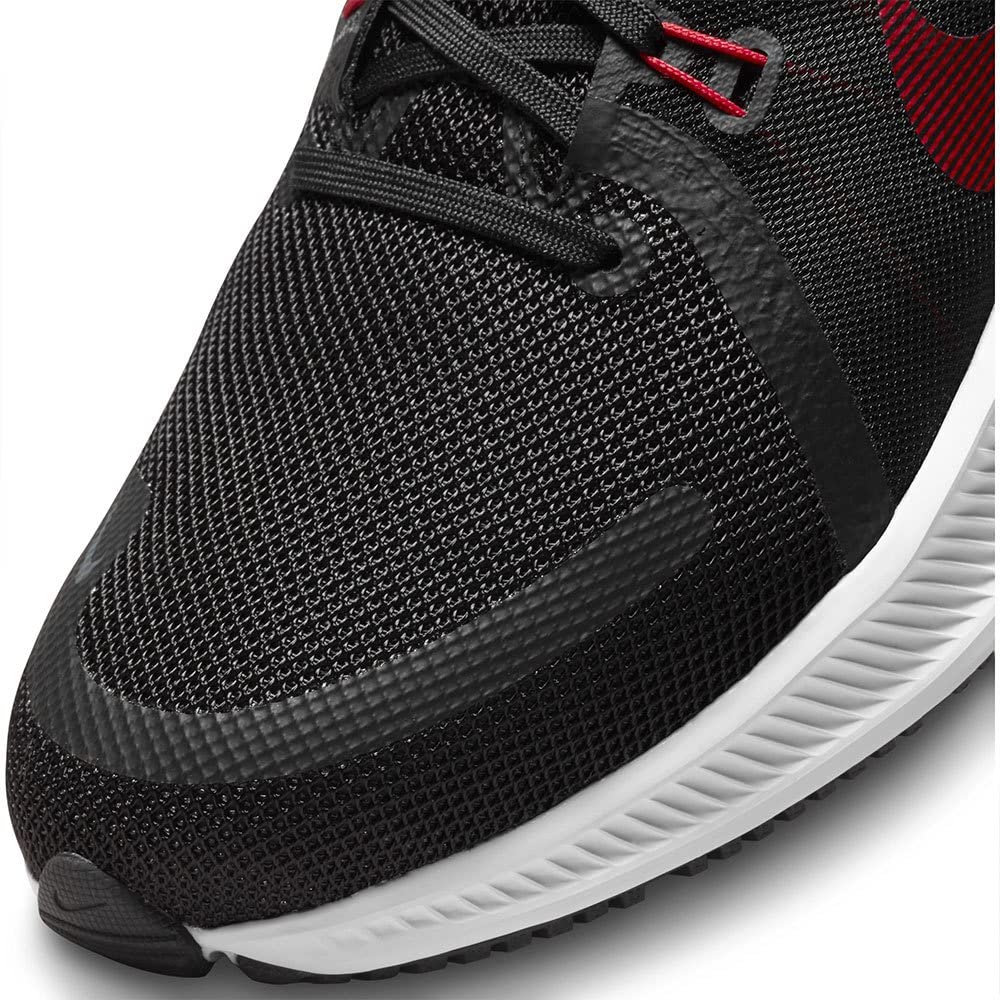 NIKE Men's Race Running Shoe, Black University Red White Dk Smoke Grey, 9