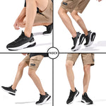 PaSick Mens Road Running Shoes Athletic Air Cushion Lightweight Breathable Workout Gym Walking Running Sneakers Blackwhite Size 10