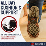 Men's 12" Western Work Boot - Casual Western Boots for Men - Light Brown & Texas Flag,8.5 W