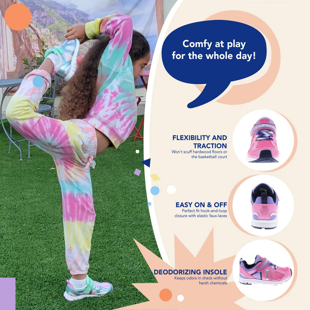 TSUKIHOSHI Unisex-Child Rainbow Sneaker 3 Little Kid Fuchsia/Purple