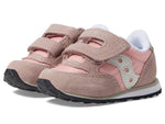 Saucony Girl's Original Jazz Hook & Loop (Toddler/Little Kid) Grey/Blush/Cream 9.5 Toddler M
