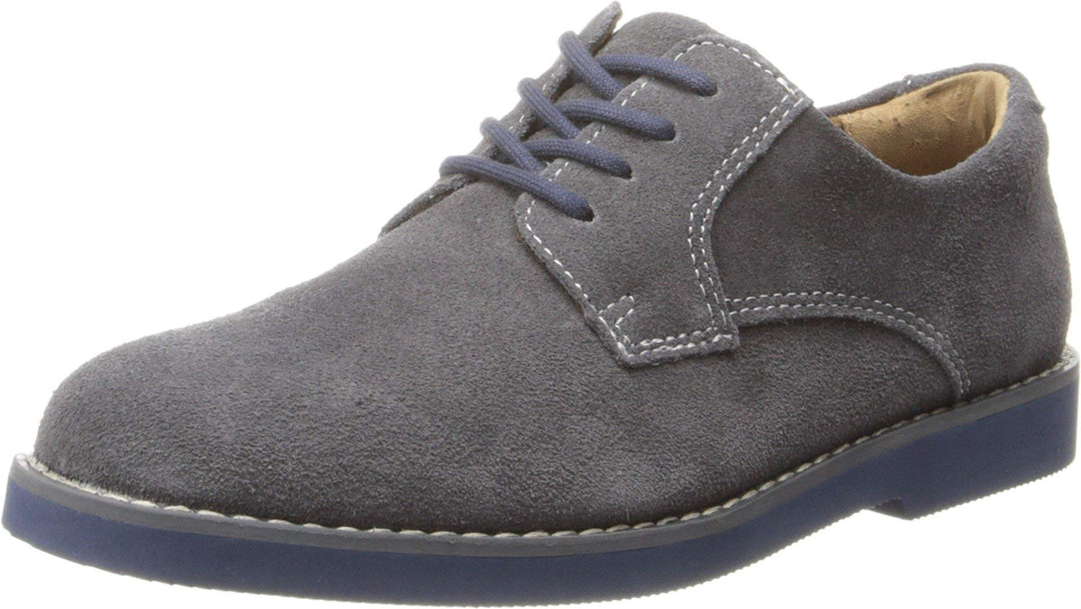 Florsheim Kids Boy's Kearny Jr. (Toddler/Little Kid/Big Kid) Gray Suede/Blue Bottom 13 Little Kid