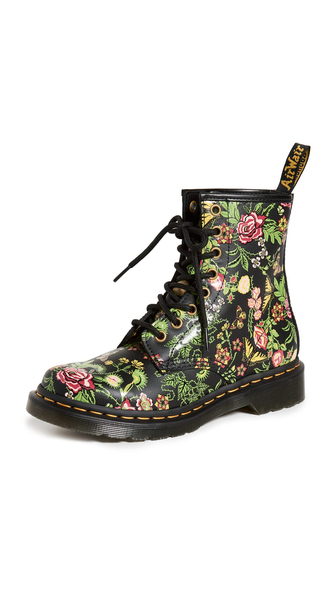 Dr. Martens 1460 Bloom Black Bloom Backhand UK 6 (US Women's 8) M