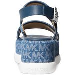 Michael Kors Presley Platform Sandal Denim 9 M