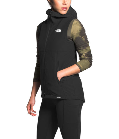 THE NORTH FACE Women's Shelbe Raschel Hooded Vest, TNF Black, X-Large