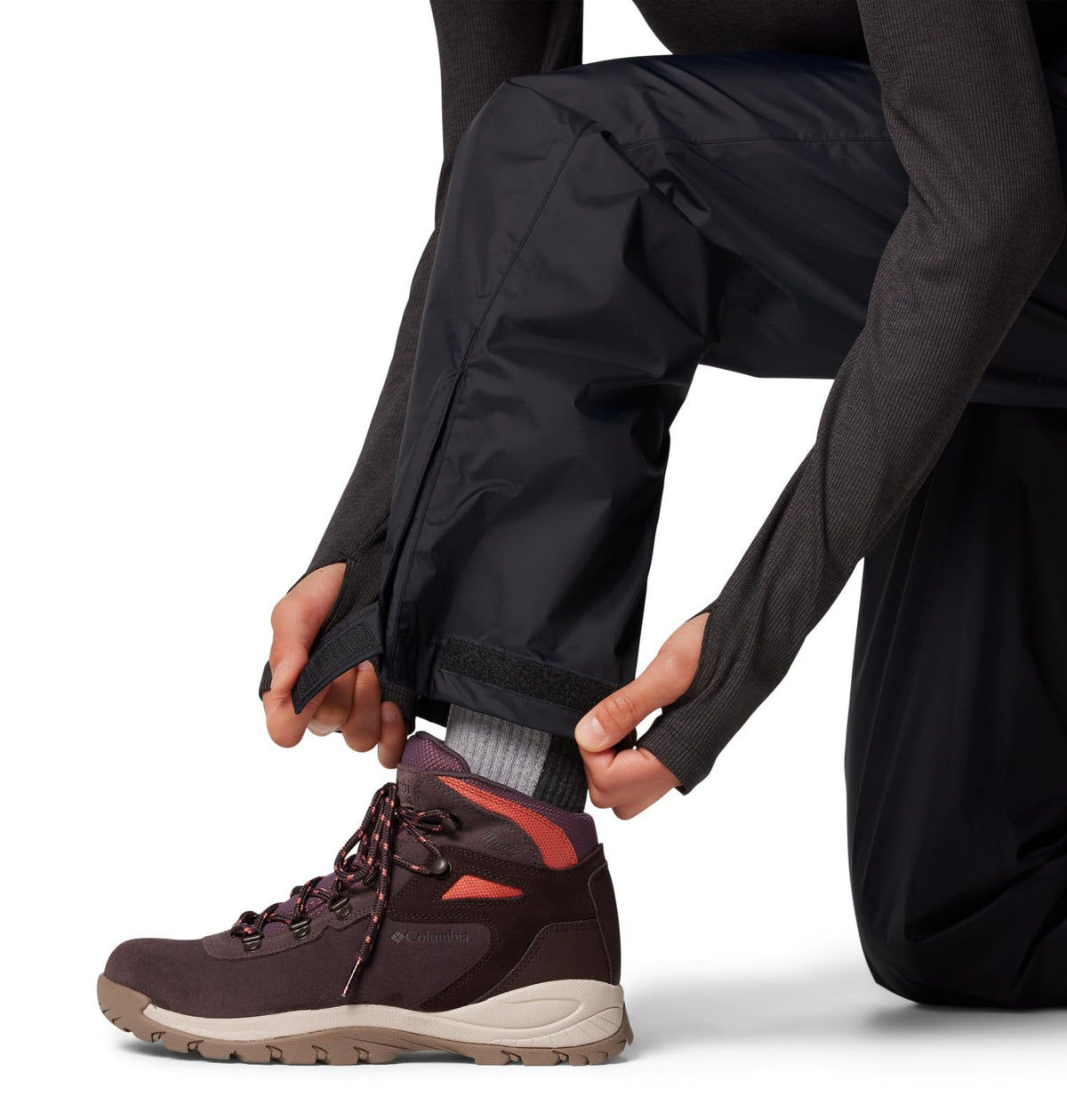 Columbia Womens Storm Surge II Waterproof Rain Pant, Black, XX-Large