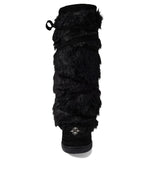 Manitobah Mukluks Tall Wrap Black/Noir Suede 2 6 M