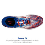 Brooks Men’s Launch 10 Neutral Running Shoe - White/Tango/Surf - 11 Medium