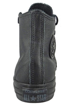 Converse Women's Chuck Taylor All Star Leather Hi Sneaker, Black Mono, 3.5