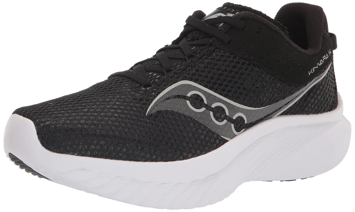 Saucony Women's Kinvara 14 Sneaker, Black/White, 11.5