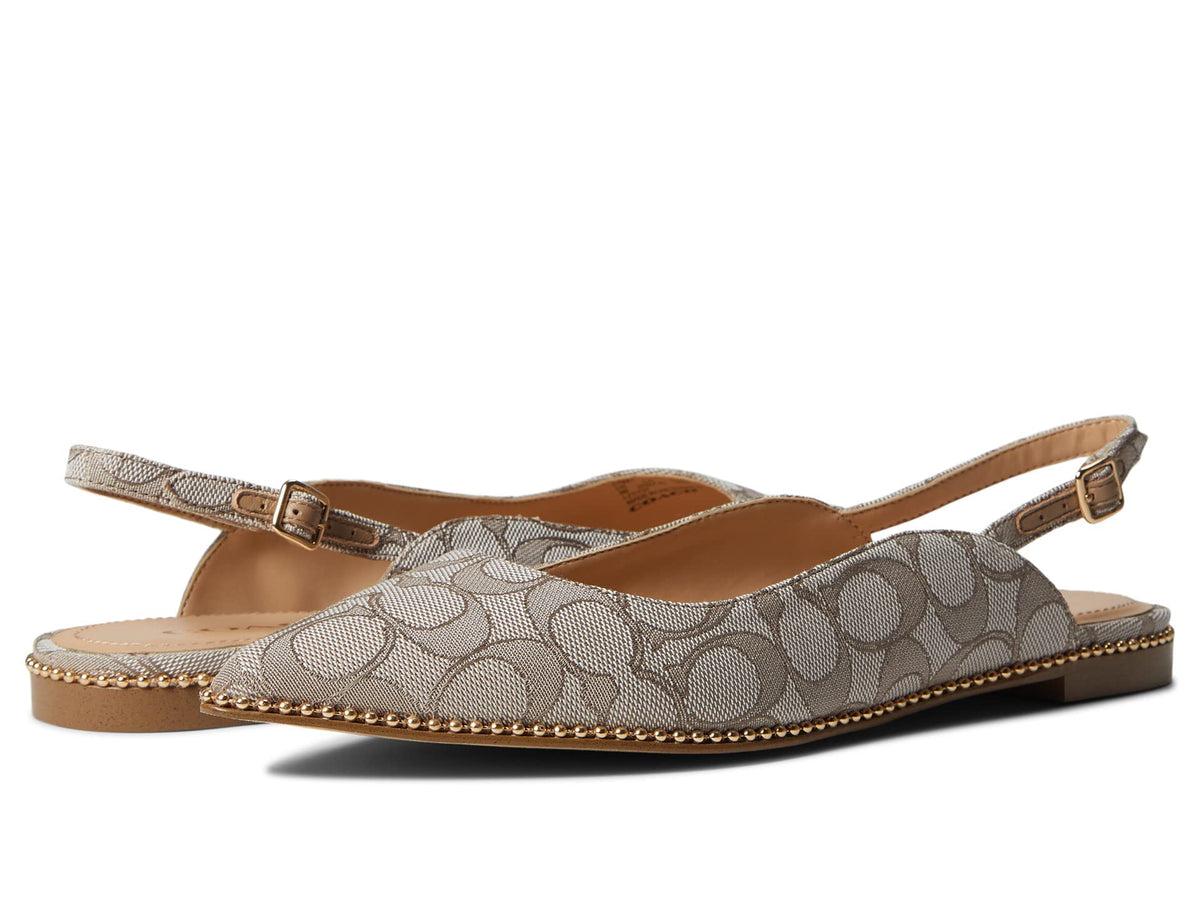 Coach VAE Jacquard Skimmer Stone 6.5 B