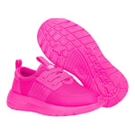 HEYDUDE Women's Kid Sirocco Play Brights (Little Kid/Big Kid), Hot Pink, 2 Medium