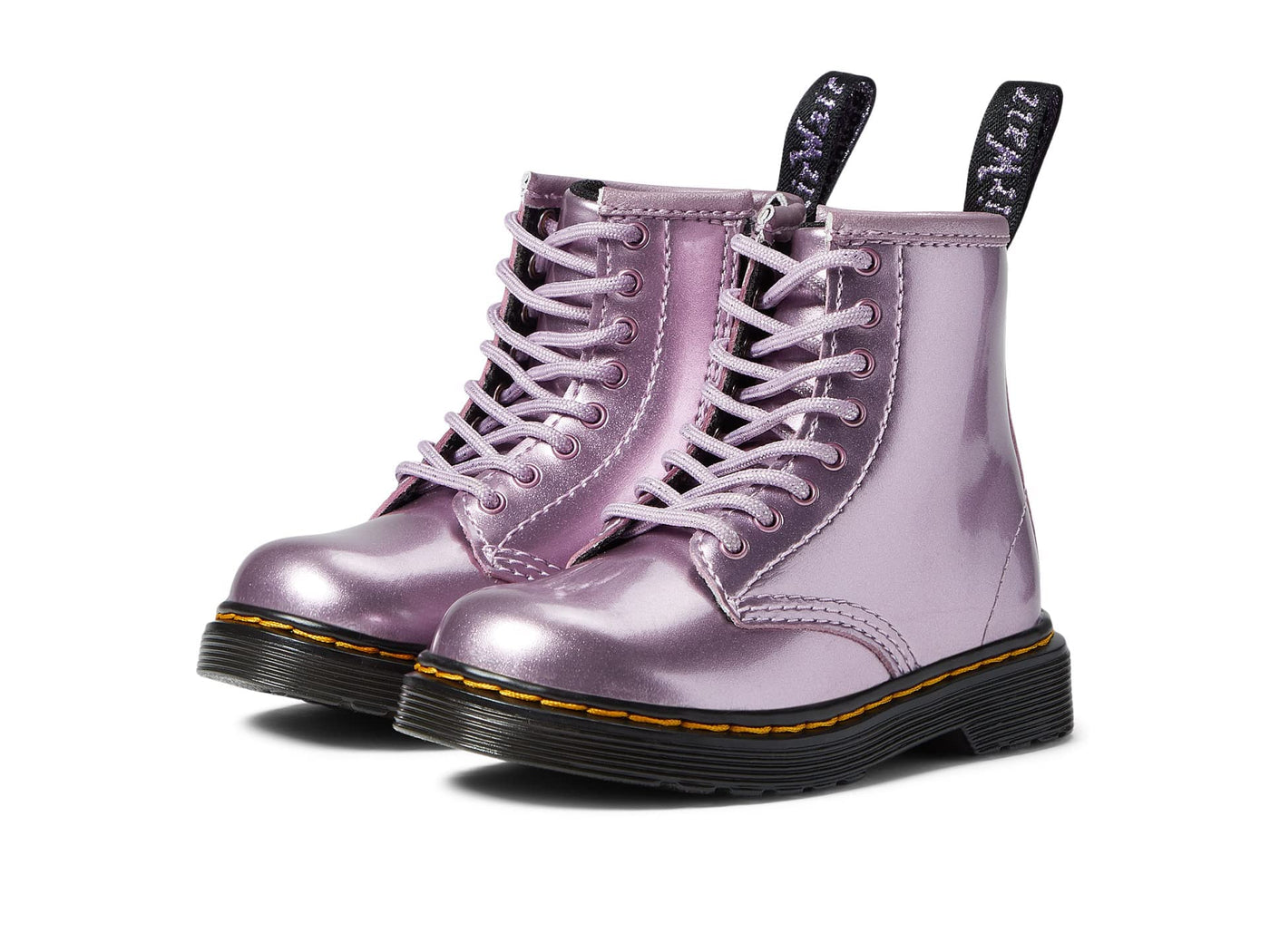 Dr. Martens 1460 Lace Up Fashion Boot (Toddler) Pink Lavender Spark 8 UK (US 9 Toddler) M