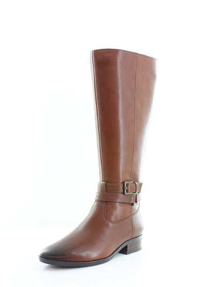 Naturalizer Reid Wide Shaft Cinnamon Leather 9.5 M (B)
