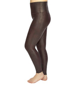 SPANX Faux Leather Leggings for Women Tummy Control Wine 1X - Regular 30