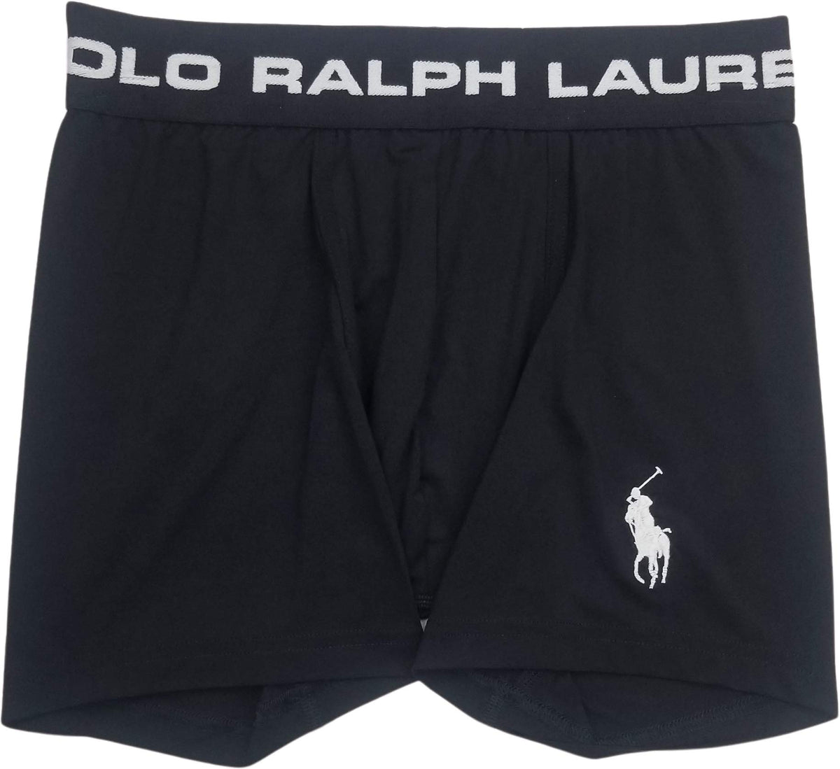 POLO RALPH LAUREN Men's Microfiber Pouch Boxer Briefs 1-Pack (Polo Black, Large)
