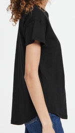 Madewell Women's Whisper Cotton Rib Crewneck Tee, Black, M