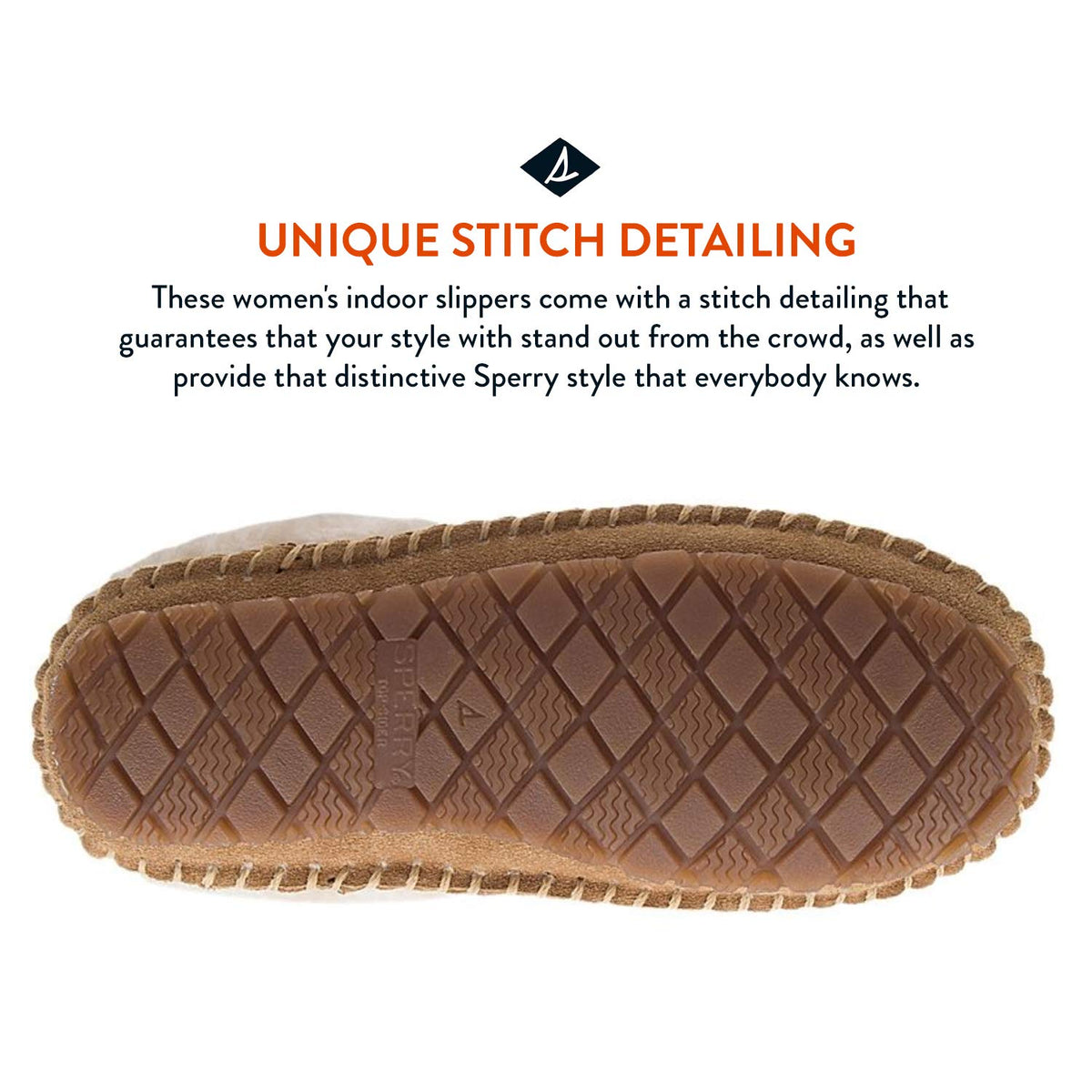 Sperry Women's Fur Trim Clog Slipper, 11, M, Cinnamon