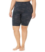 SPANX Lamn Bike Shorts Black Camo 3X
