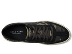Cole Haan Grandpro Rally Canvas T-Toe Sneakers for Men - Canvas Upper - Textile Lining - T-Toe Design Black/Dark Pavement Camo 13 D - Medium