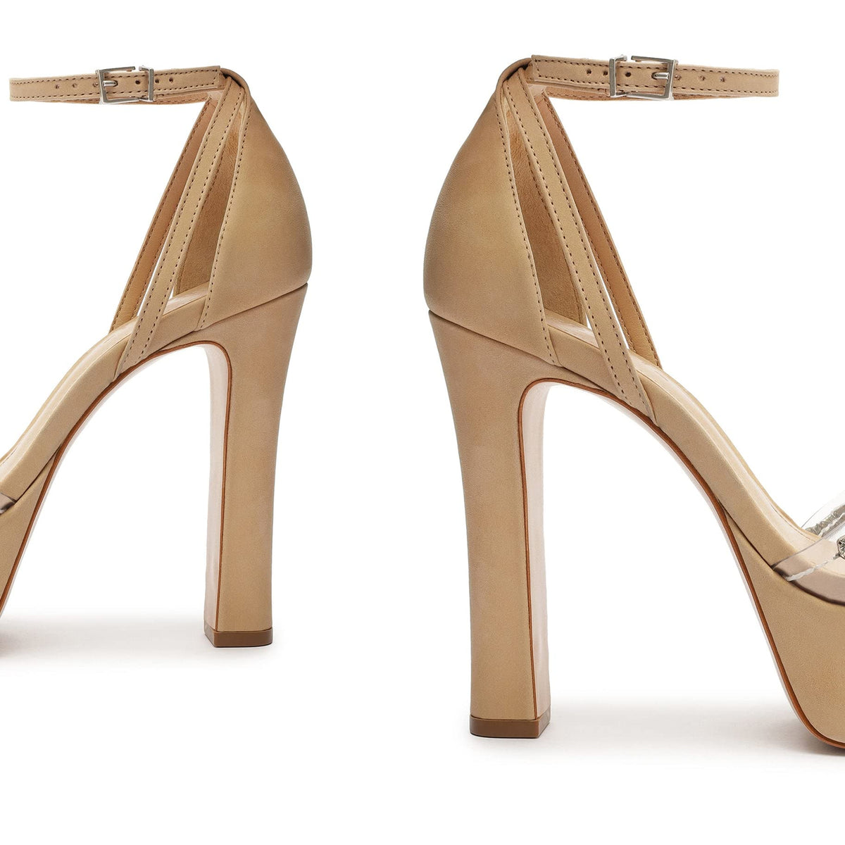 SCHUTZ Jayda Platform Light Nude/Transparente 7 M