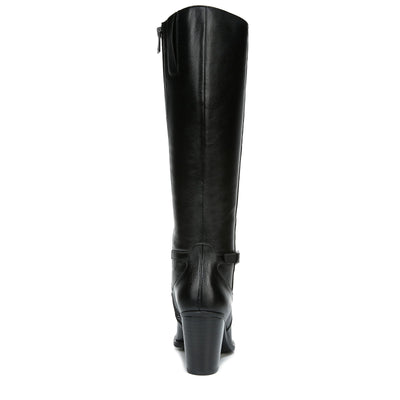 Naturalizer Women's Kalina Wide Calf 9.5 Black Leather Wide Calf