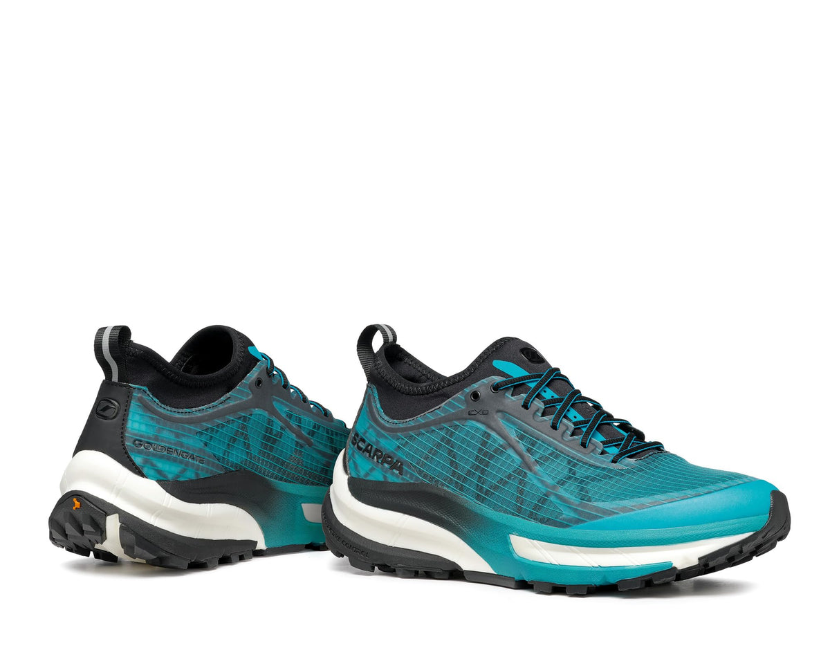 SCARPA Men's Golden Gate ATR Trail Shoes for Hiking and Trail Running - Azure/Black - 10.5