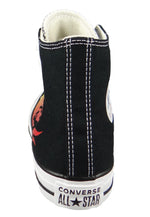 Converse CTAS HI Flame Man's Black Sportshoes 171130C, Nero Rosso Giallo, womens 8