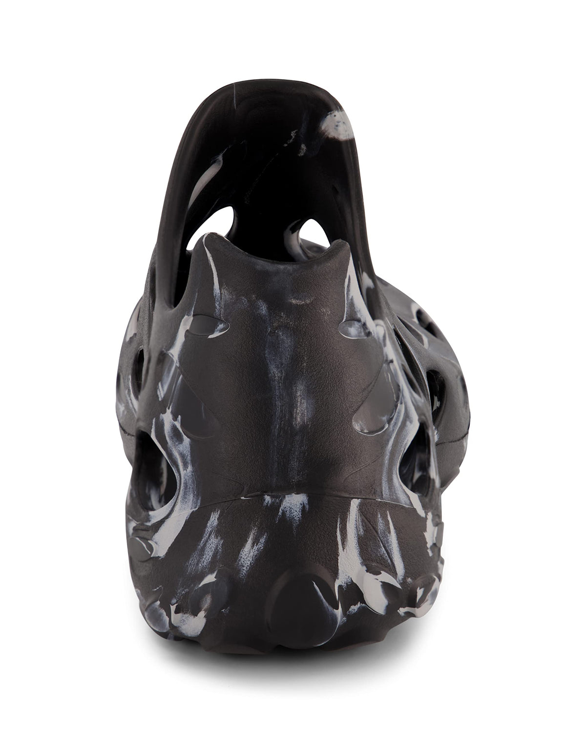 ZeroXposur Mens Aqua Moc for Swim, Beach, and River - Black Water Shoes for Men Using Algae-Based EVA (Black Swirl, Mens 11)