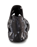 ZeroXposur Mens Aqua Moc for Swim, Beach, and River - Black Water Shoes for Men Using Algae-Based EVA (Black Swirl, Mens 11)