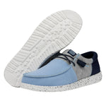 HEYDUDE Wally Tri Varsity Light Blue Size M15 | Men's Shoes | Men's Slip On Loafers | Comfortable & Light-Weight
