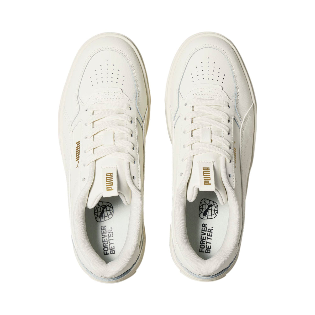 PUMA Women's Karmen Rebelle 8.5 Warm White-puma Team Gold