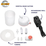 BabySmile | Electric Baby Nasal Aspirator | Hospital Grade Nose Suction for Newborn | Snot Sucker for New Borns & Toddlers | Boogers/Mucus (Large)