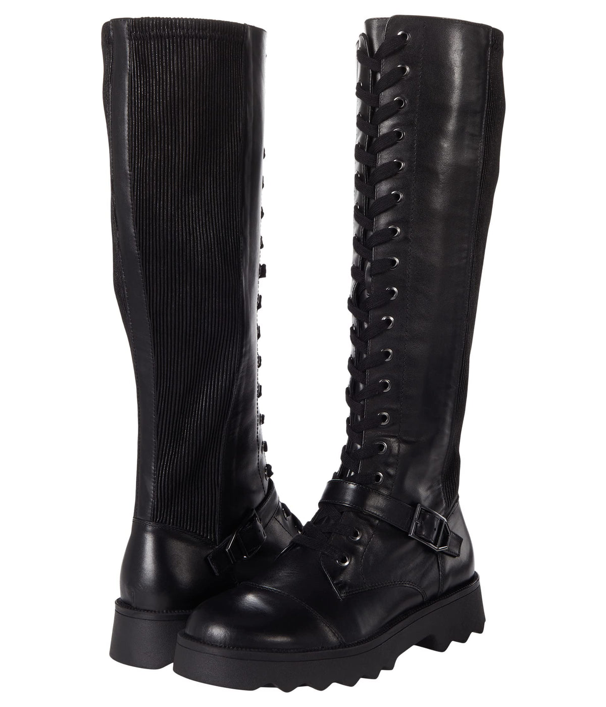 Aerosoles Sondra Black Leather/Elastic 8 B (M)