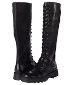 Aerosoles Sondra Black Leather/Elastic 8 B (M)
