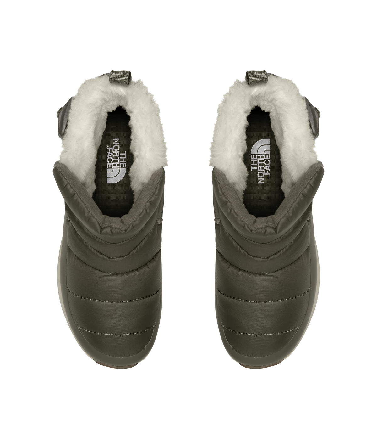 THE NORTH FACE Women's ThermoBall Pull-On Insulated Boot, New Taupe Green/Vintage White, 6