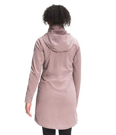 THE NORTH FACE Women's Shelbe Raschel Parka Length With Hood, Twilight Mauve Heather, Large