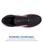 Brooks Women’s Anthem 6 Neutral Running Shoe - Blackened Pearl/Pink/Rose - 10 Medium